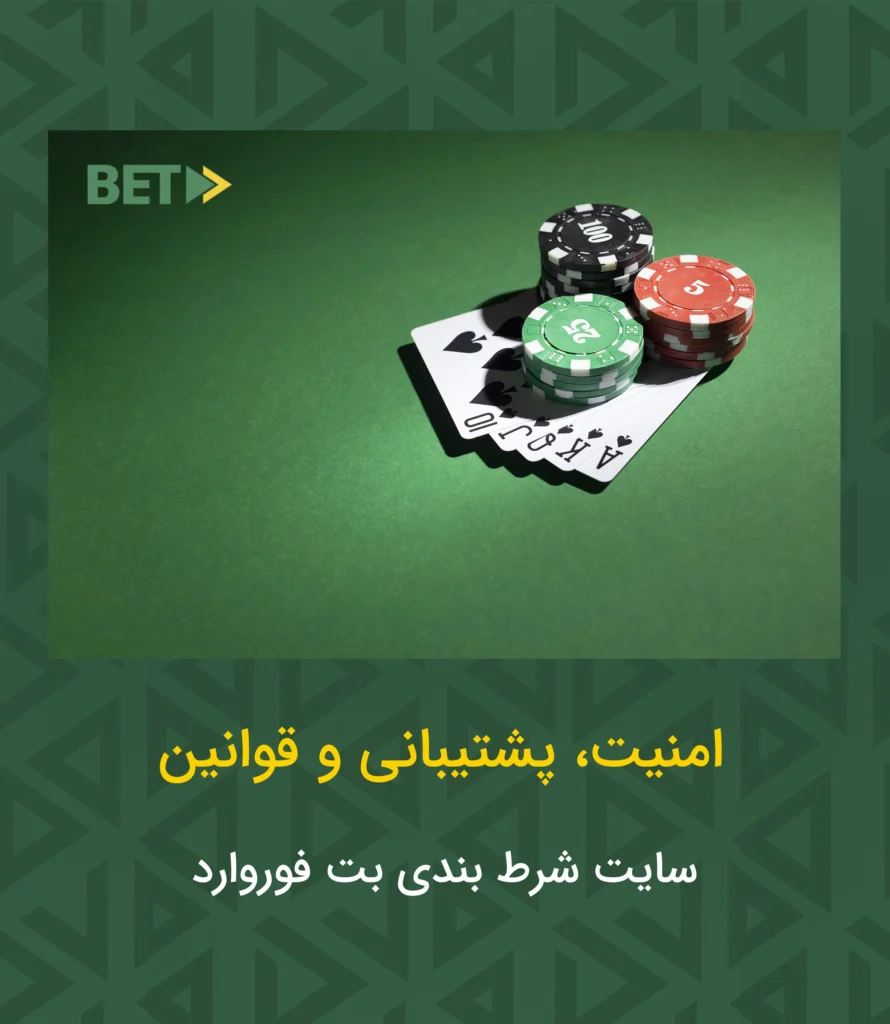 امنیت، پشتیبانی و قوانین در بت فوروارد